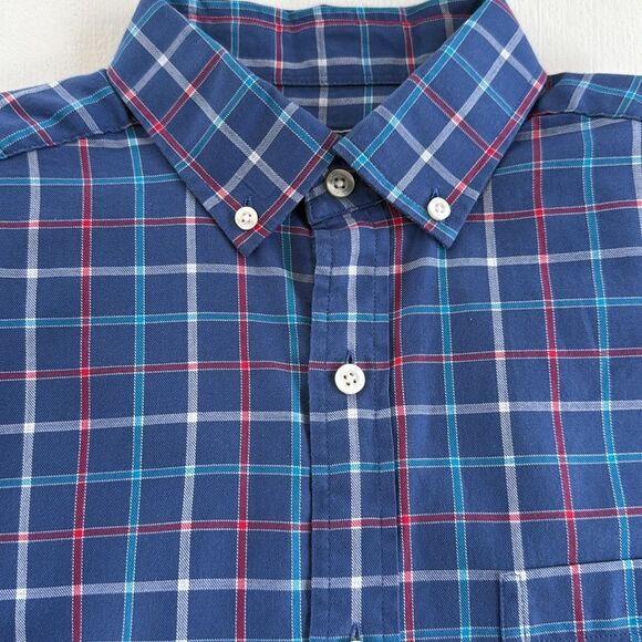 VINEYARD VINES BLUE RED WHITE CLASSIC FIT MURRAY SHIRT 100% COTTON MEN'S SMALL - Picture 1 of 8